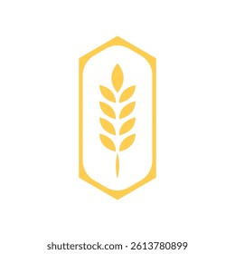 Rice symbol. Wheat symbol vector. wallpaper. logo design.