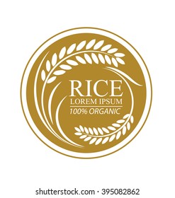 Rice. Vector illustration.
