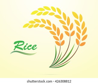 rice vector illustration.