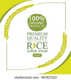 Rice. Vector illustration.