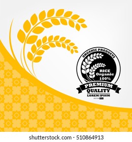 Rice. Vector illustration.