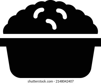 rice Vector illustration on a transparent background. Premium quality symbols. Glyphs  vector icon for concept and graphic design.