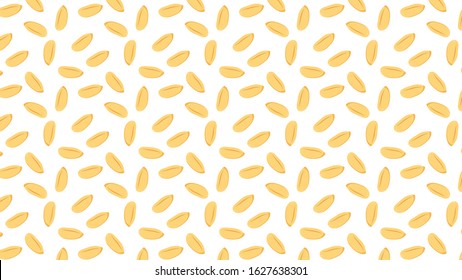 Rice vector. Rice pattern wallpaper. free space for text. copy space. background.