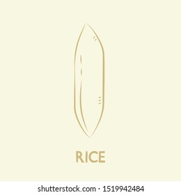Rice vector. rice symbol. rice logo design.