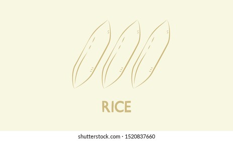 Rice vector. rice symbol. rice logo design.