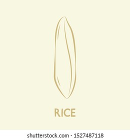 Rice vector. rice symbol. rice logo design.
