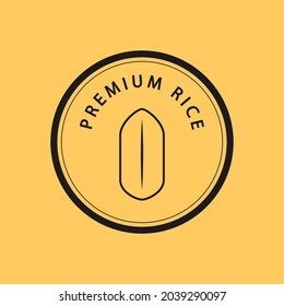 Rice vector. rice symbol. rice logo design.