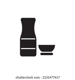 rice wine sake icons  symbol vector elements for infographic web