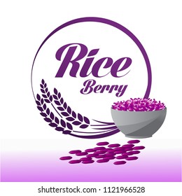 Riceberry grand vector illustration