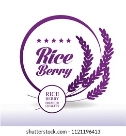 Riceberry  Premium Quality vector illuatration