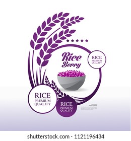 Riceberry  Premium Quality vector illuatration