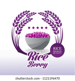 Riceberry  Premium Quality vector illuatration
