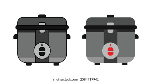 Ricecooker icon on white background