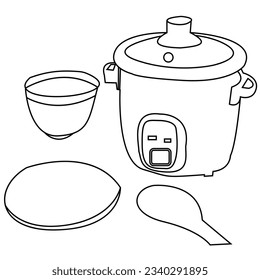 diseño vectorial ricecukar, illastración ricecukar