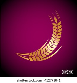 Rice,Gold Premium,Vector illustration