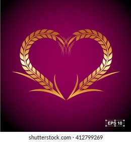 Rice,Gold Premium,Vector illustration