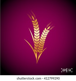 Rice,Gold Premium,Vector illustration