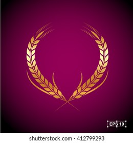 Rice,Gold Premium,Vector illustration