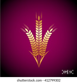 Rice,Gold Premium,Vector illustration
