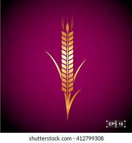 Rice,Gold Premium,Vector illustration