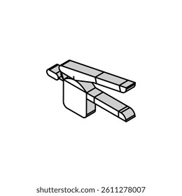ricer potato isometric icon vector. ricer potato sign. isolated symbol illustration
