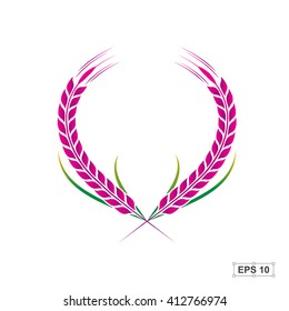 Rice,Rice berry,Vector illustration