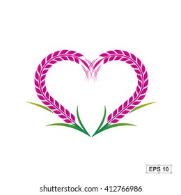 Rice,Rice berry,Vector illustration