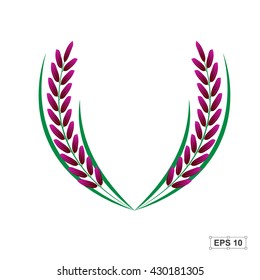 Rice,Rice berry,Vector illustration