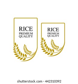 Rice.Vector illustration logo