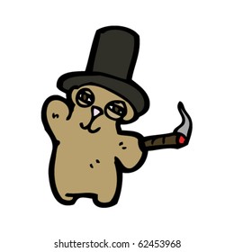 rich bear cartoon