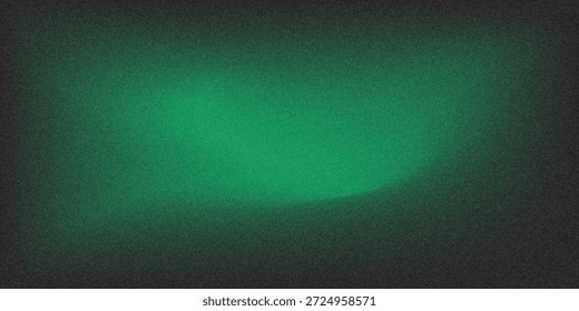 Rich black green gradient background,with noise