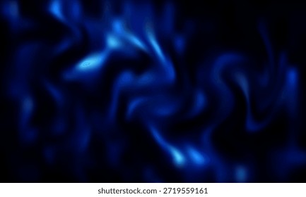 Ein reiches blaues abstraktes Wirbelmuster mit glatten Gradienten und fließender Bewegung. Perfekt für Hintergründe, Hintergrundbilder und Designprojekte, die eine ruhige, moderne, 