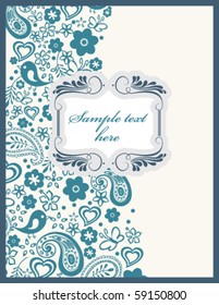 rich blue card