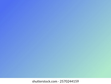 a rich blue in the upper left to a soft greenish-blue in the lower right, giving it a fresh, serene, and slightly dynamic feel.