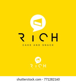 Rich Cake, Snack and Bakery Logo Template