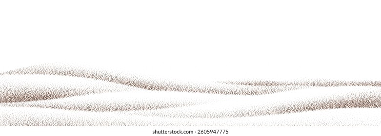  Rich chocolate and coffee powder scattered over a light background, with sprinkles of cocoa and particles of earthy dust. The surface features a textured brown sand effect.