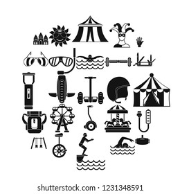 Rich city icons set. Simple set of 25 rich city vector icons for web isolated on white background
