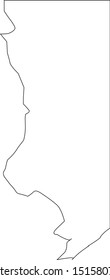 Rich county map in utah state