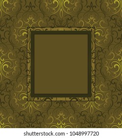 Rich dark vector photo frame