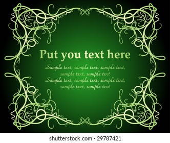 Rich decorated background.