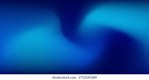 Fondo granulado degradado azul profundo rico. Fondo de abstracción de degradado azul texturizado. Fondo abstracto de color azul oscuro con textura de ruido.