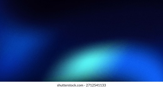 Fondo granulado degradado azul profundo rico. Fondo de abstracción de degradado azul texturizado. Fondo abstracto de color azul oscuro con textura de ruido.