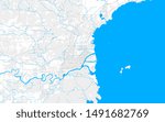 Rich detailed vector area map of Thunder Bay, Ontario, Canada. Map template for home decor.