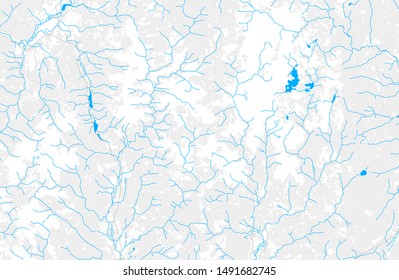 Rich detailed vector area map of Cape Breton, Nova Scotia, Canada. Map template for home decor.