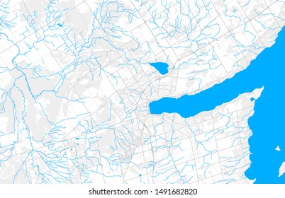 Rich Detailed Vector Area Map Barrie Stock Vector (royalty Free 