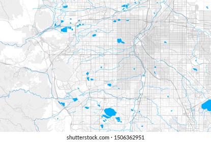 Rich detailed vector area map of Lakewood, Colorado, USA. Map template for home decor.
