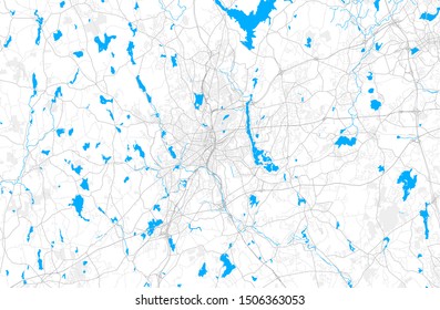 Rich Detailed Vector Area Map Worcester Stock Vector (Royalty Free ...