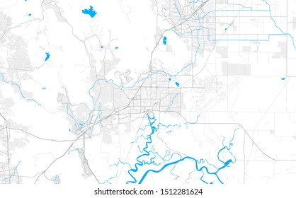Rich detailed vector area map of Fairfield, California, USA. Map template for home decor.