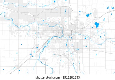 Rich Detailed Vector Area Map Lansing Stock Vector (Royalty Free ...