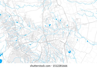 Rich detailed vector area map of Round Rock, Texas, USA. Map template for home decor.